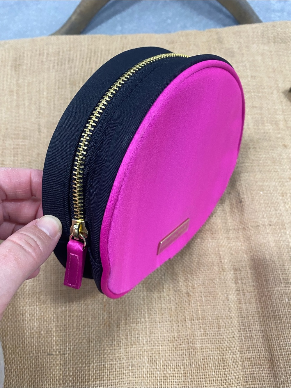 Prada Candy Cosmetic Bag Bright Pink & Black